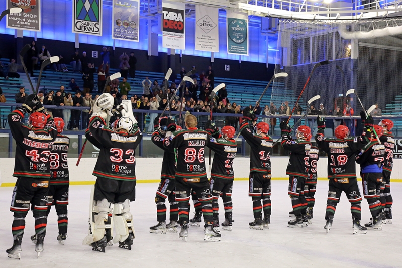 Photo hockey Division 1 - Division 1 : 7ème journée : Mont-Blanc vs Valenciennes - Mont-Blanc à l’arrachée