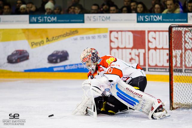 Photo hockey Division 1 - Division 1 : 9ème journée : Anglet vs Cholet  - Magnifique réaction