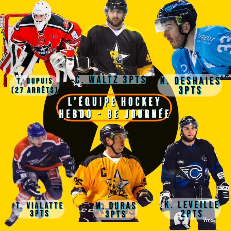 Photo hockey Division 1 - Division 1 - Division 1 - L’équipe Type de la 8e Journée Photo hockey Division 1 - Division 1 - Division 1 - L’équipe Type de la 8e Journée