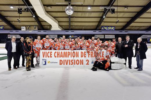 Photo hockey Division 2 - D2 : play-off : finale, match 2 : Amnéville vs Annecy - Les Chevaliers du Lac deviennent Rois