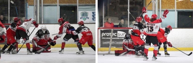 Photo hockey Division 2 - Division 2 : 12ème journée : Valence vs Vaujany - Le Père Noël était valentinois