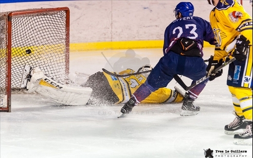 Photo hockey Division 2 - Division 2 : 13ème journée : Paris (FV) vs Evry / Viry (EVH 91) - Les Volants dépassent les Jets