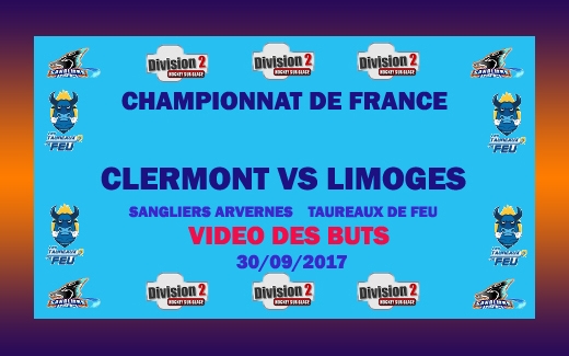 Photo hockey Division 2 - Division 2 : 2ème journée : Clermont-Ferrand vs Limoges - La vidéo des buts