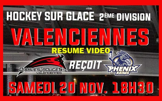 Photo hockey Division 2 - Division 2 : 7ème journée : Valenciennes vs Reims - D2 : Résumé vidéo Valenciennes VS Reims