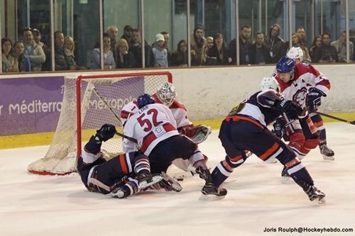 Photo hockey Division 2 - Division 2 - Play-off , huitième de finale, match retour : Montpellier  vs Wasquehal Lille - D2 : Les Vipers en quart de finale