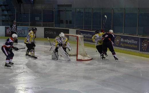 Photo hockey Division 3 - D3 : journée du 29/11/2014 : Montpellier  vs Chambéry II - Montpellier appuie sa place de leader