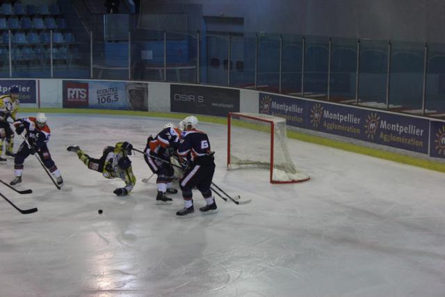 Photo hockey Division 3 - D3 : journée du 29/11/2014 : Montpellier  vs Chambéry II - Montpellier appuie sa place de leader