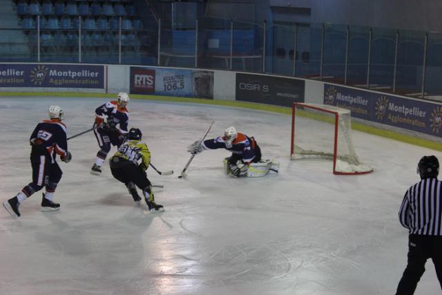 Photo hockey Division 3 - D3 : journée du 29/11/2014 : Montpellier  vs Chambéry II - Montpellier appuie sa place de leader