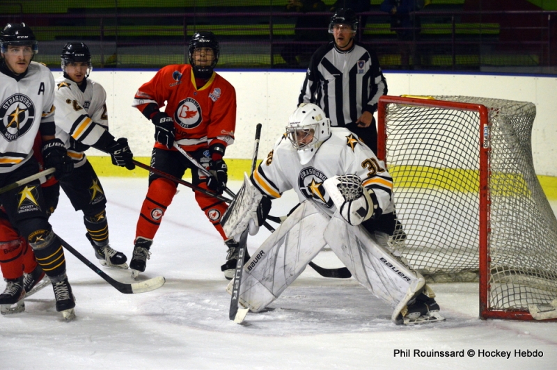 Photo hockey Division 3 - Division 3 : 12ème journée : Besançon vs Strasbourg II - La belle nettement remportée