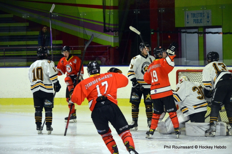 Photo hockey Division 3 - Division 3 : 12ème journée : Besançon vs Strasbourg II - La belle nettement remportée