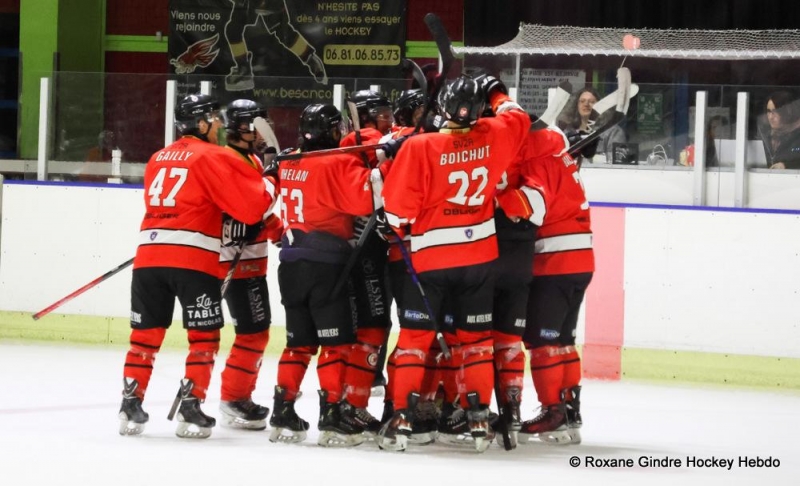 Photo hockey Division 3 - Division 3 : 23ème journée : Besançon vs Colmar - Plus de peur que de mal