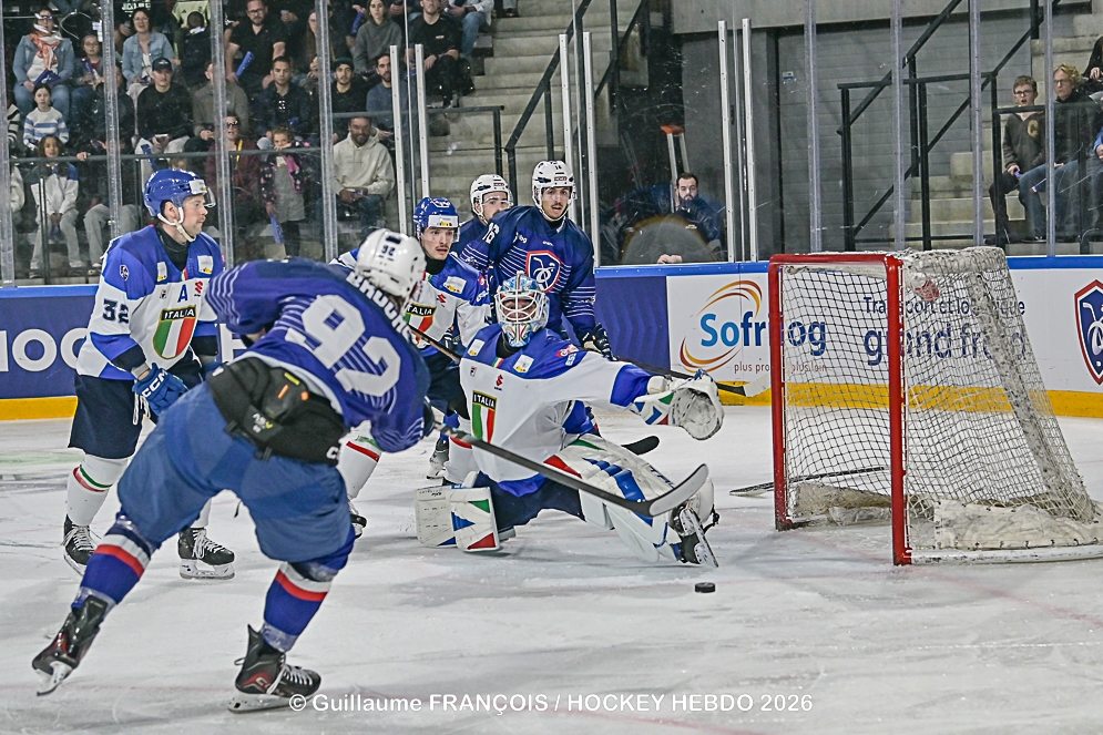 Photo hockey Equipes de France -  : France (FRA) vs Italie (ITA) - La France renverse l’Italie dans un duel accroché