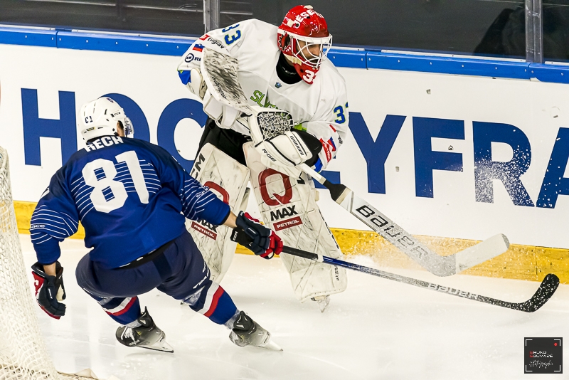 Photo hockey Equipes de France - : France (FRA) vs Slovenie (SLO) - Prépa Mondial : La France l’emporte en overtime vs la Slovénie Photo hockey Equipes de France - : France (FRA) vs Slovenie (SLO) - Prépa Mondial : La France l’emporte en overtime vs la Slovénie