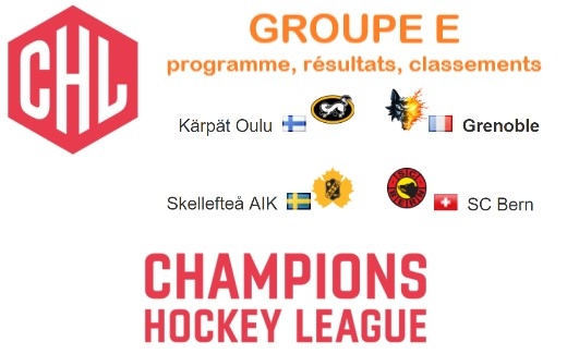 Photo hockey Europe : Continental Cup - CHL - Europe : Continental Cup - CHL - CHL: matchs et classements du groupe de Grenoble après la 4e journée