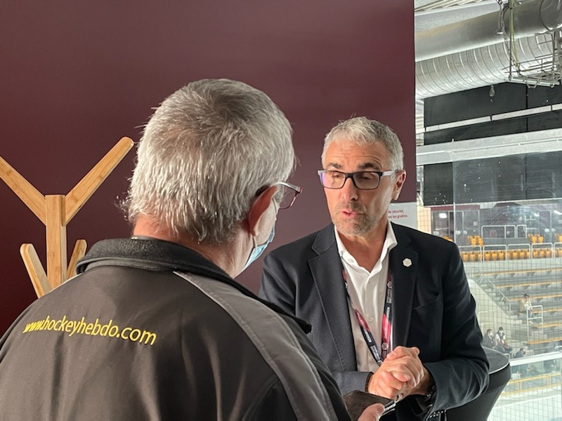 Photo hockey Europe : Continental Cup - CHL - Europe : Continental Cup - CHL : Rouen (Les Dragons) - CHL : Interview du Président de la CHL Photo hockey Europe : Continental Cup - CHL - Europe : Continental Cup - CHL : Rouen (Les Dragons) - CHL : Interview du Président de la CHL