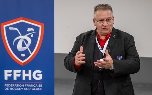 Photo hockey Hockey en France - Hockey en France - Conférence de Presse Pierre-Yves Gerbeau