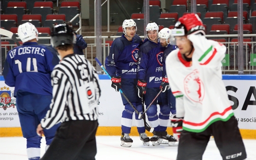 Photo hockey Jeux olympiques -  : France (FRA) vs Hongrie (HUN) - TQO : La France renverse les Hongrois en ouverture
