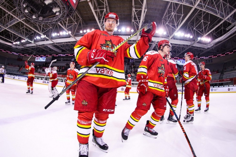 Photo hockey KHL - Kontinental Hockey League - KHL - Kontinental Hockey League - KHL : Le wagon raccroché