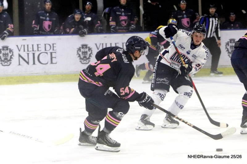 Photo hockey Ligue Magnus - Ligue Magnus  : 12ème journée : Nice vs Angers  - les Aigles en perdition