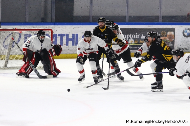 Photo hockey Ligue Magnus - Ligue Magnus  : 17ème journée : Rouen vs Chamonix  - Les Dragons s’imposent sans briller.