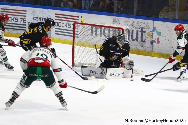 Photo hockey Ligue Magnus - Ligue Magnus  : 23ème journée : Rouen vs Anglet - Le réveil du Dragon