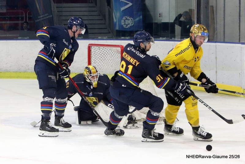 Photo hockey Ligue Magnus - Ligue Magnus  : 27ème journée : Nice vs Rouen - Les Aigles ont tenu tête au leader