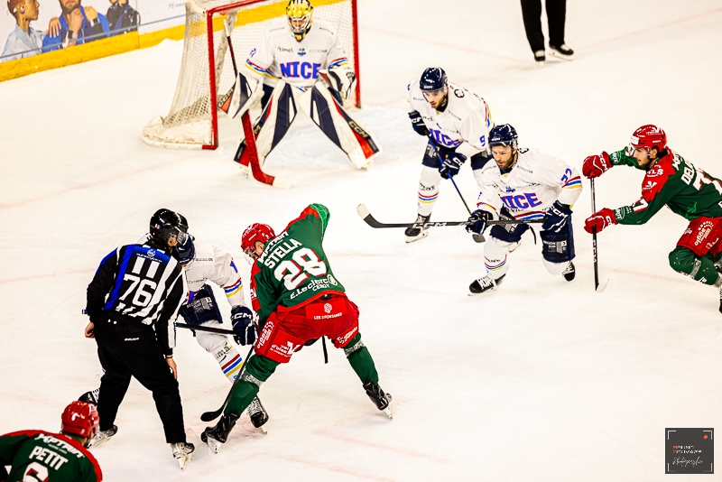 Photo hockey Ligue Magnus - Ligue Magnus  : 31ème journée : Cergy-Pontoise vs Nice - La belle affaire de Nice à Cergy