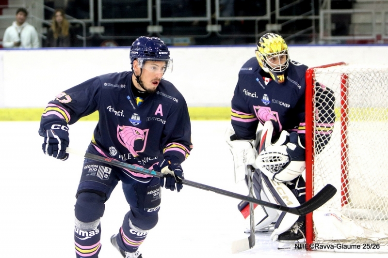 Photo hockey Ligue Magnus - Ligue Magnus  : 32ème journée : Nice vs Grenoble  - Dair-Koudri, le duo gagnant