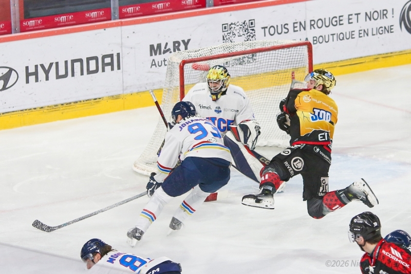 Photo hockey Ligue Magnus - Ligue Magnus  : 33ème journée : Amiens  vs Nice - Victoire en prolongation de Nice à Amiens