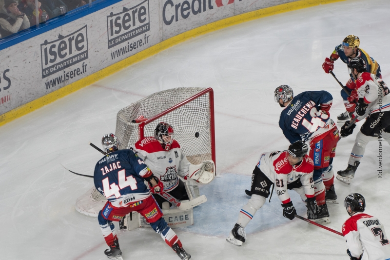 Photo hockey Ligue Magnus - Ligue Magnus  : 36ème journée : Grenoble  vs Bordeaux - Grenoble domine Bordeaux