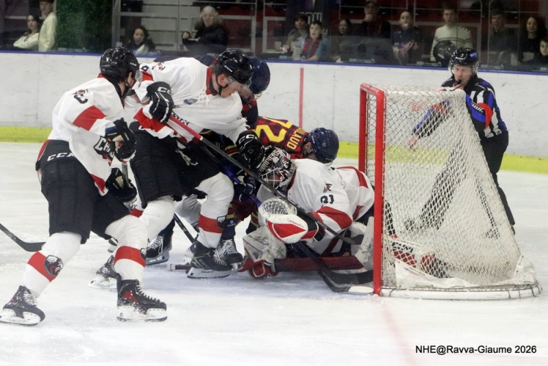 Photo hockey Ligue Magnus - Ligue Magnus  : 40ème journée : Nice vs Chamonix  - Les Aigles renversent Chamonix à Jean-Bouin