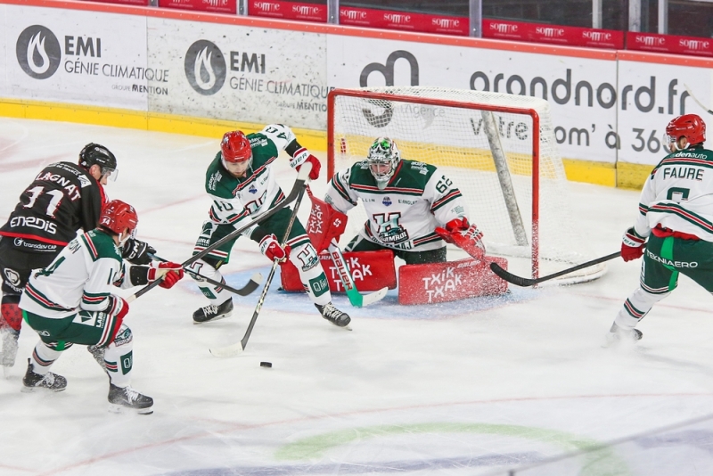 Photo hockey Ligue Magnus - Ligue Magnus  : 9ème journée : Amiens  vs Anglet - Amiens s’impose enfin à domicile face à Anglet