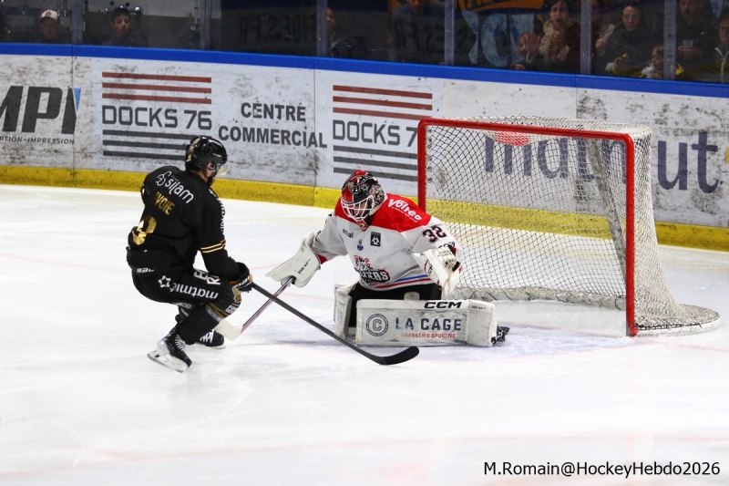 Photo hockey Ligue Magnus - Ligue Magnus - 1/2 de Finale - Match 1 : Rouen vs Bordeaux - Bordeaux remporte la première manche sur l’Ile Lacroix !