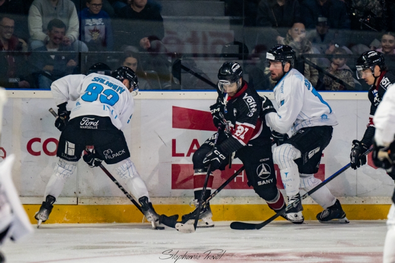Photo hockey Ligue Magnus - Ligue Magnus - 1/4 de Finale - Match 5 : Bordeaux vs Marseille - Marseille sauve sa tête à Mériadeck