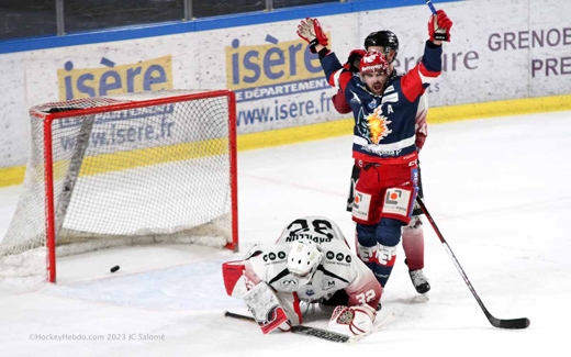 Photo hockey Ligue Magnus - Ligue Magnus - 1/4 finale match 5 : Grenoble  vs Mulhouse - Grenoble passe en demi mais inquiète 