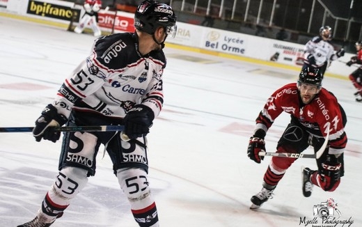 Photo hockey Ligue Magnus - Ligue Magnus : 10ème journée : Bordeaux vs Angers  - Triomphe des Ducs après prolongation éclair 