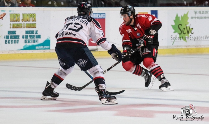 Photo hockey Ligue Magnus - Ligue Magnus : 10ème journée : Bordeaux vs Angers  - Triomphe des Ducs après prolongation éclair 