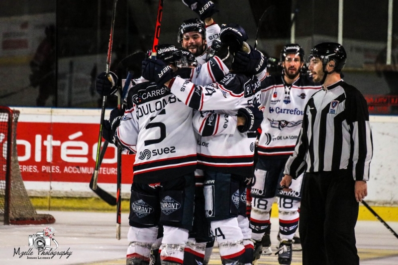 Photo hockey Ligue Magnus - Ligue Magnus : 10ème journée : Bordeaux vs Angers  - Triomphe des Ducs après prolongation éclair 