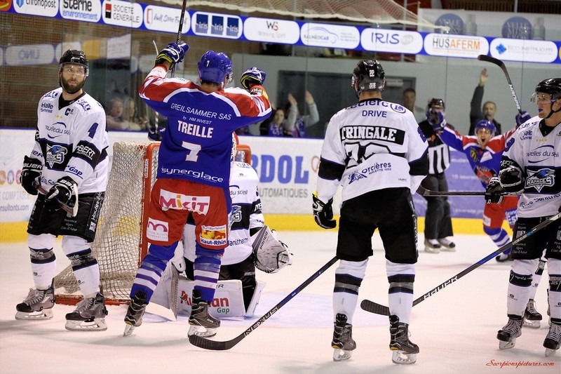 Photo hockey Ligue Magnus - Ligue Magnus : 10ème journée : Mulhouse vs Gap  - Les Rapaces se brûlent les ailes à Mulhouse