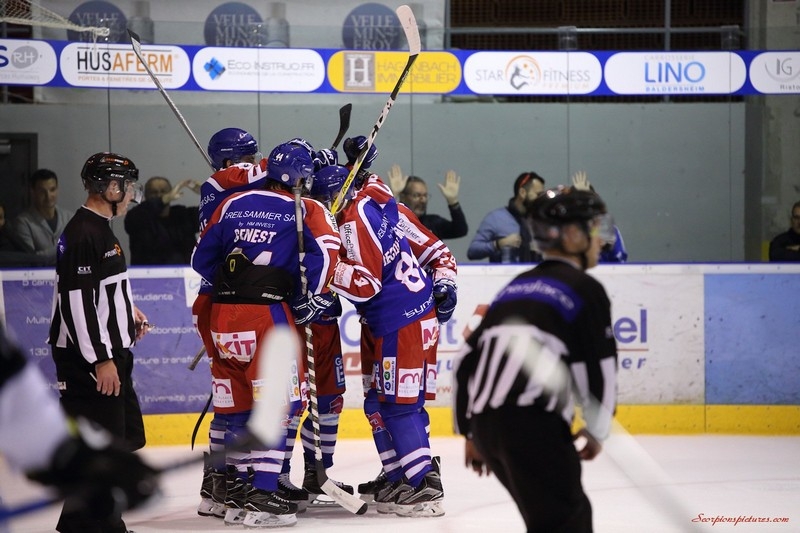 Photo hockey Ligue Magnus - Ligue Magnus : 10ème journée : Mulhouse vs Gap  - Les Rapaces se brûlent les ailes à Mulhouse