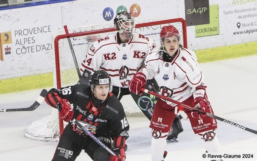 Photo hockey Ligue Magnus - Ligue Magnus : 10ème journée : Nice vs Briançon  - Victoire de Nice face à Briançon