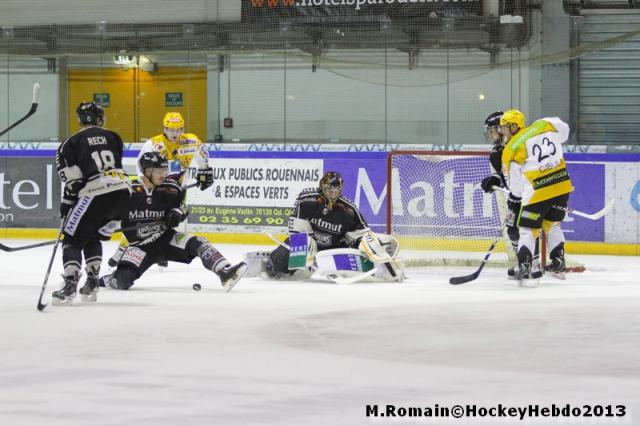 Photo hockey Ligue Magnus - Ligue Magnus : 10ème journée : Rouen vs Strasbourg  - Un Dragon puissance dix.