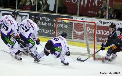Photo hockey Ligue Magnus - Ligue Magnus : 11ème journée  : Amiens  vs Caen  - Les Gothiques coulent les Drakkars