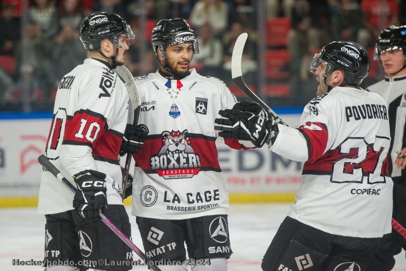Photo hockey Ligue Magnus - Ligue Magnus : 11ème journée : Grenoble  vs Bordeaux - Grenoble, porté par sa première ligne canadienne !