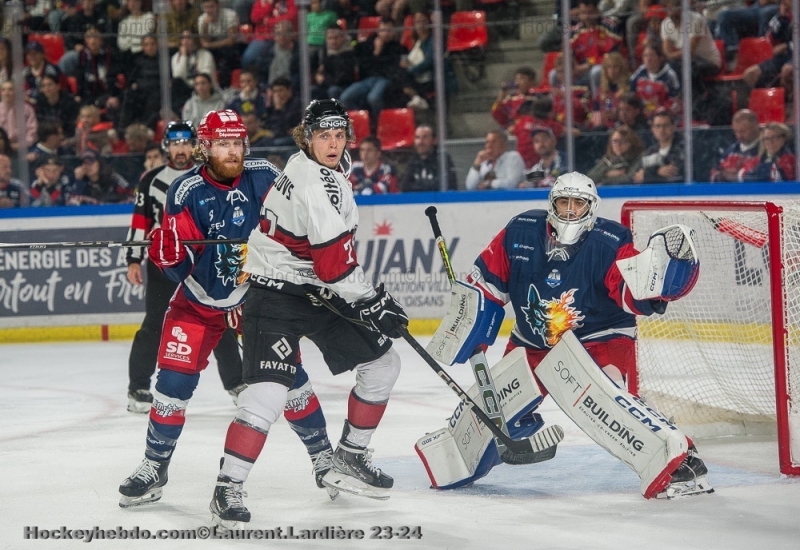 Photo hockey Ligue Magnus - Ligue Magnus : 11ème journée : Grenoble  vs Bordeaux - Grenoble, porté par sa première ligne canadienne !