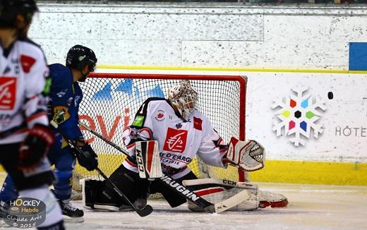 Photo hockey Ligue Magnus - Ligue Magnus : 12ème journée : Chamonix  vs Amiens  - O’Keefe, chef des Gothiques