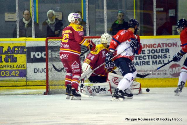 Photo hockey Ligue Magnus - Ligue Magnus : 13ème journée : Dijon  vs Angers  - Les Ducs planent au dessus de la Bourgogne