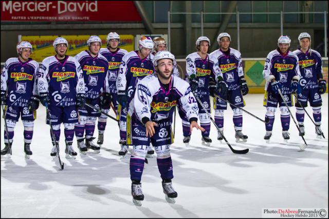 Photo hockey Ligue Magnus - Ligue Magnus : 14ème journée : Epinal  vs Grenoble  - Les Dauphins noient Grenoble