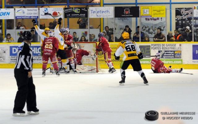 Photo hockey Ligue Magnus - Ligue Magnus : 15ème journée : Dijon  vs Strasbourg  - L’Etoile Noire brille dans le brouillard dijonnais