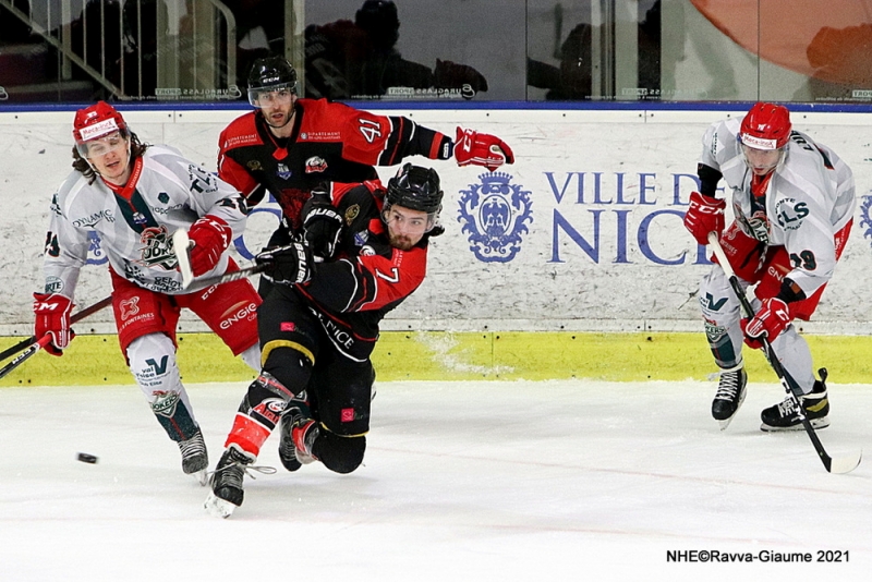 Photo hockey Ligue Magnus - Ligue Magnus : 15ème journée : Nice vs Cergy-Pontoise - Victoire de Cergy à Nice